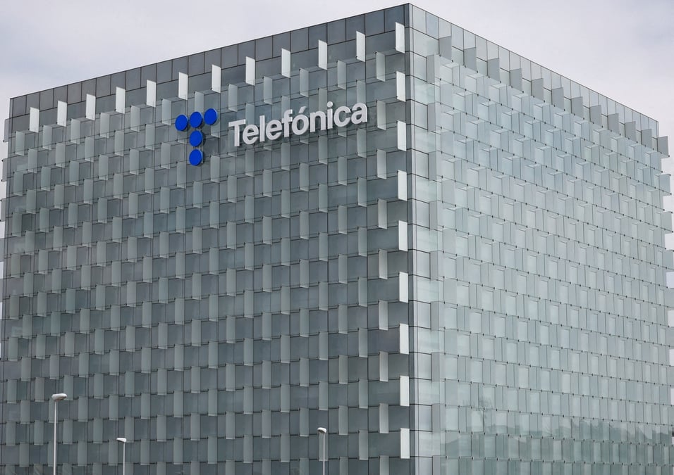 Photo d'archives du logo de telefonica