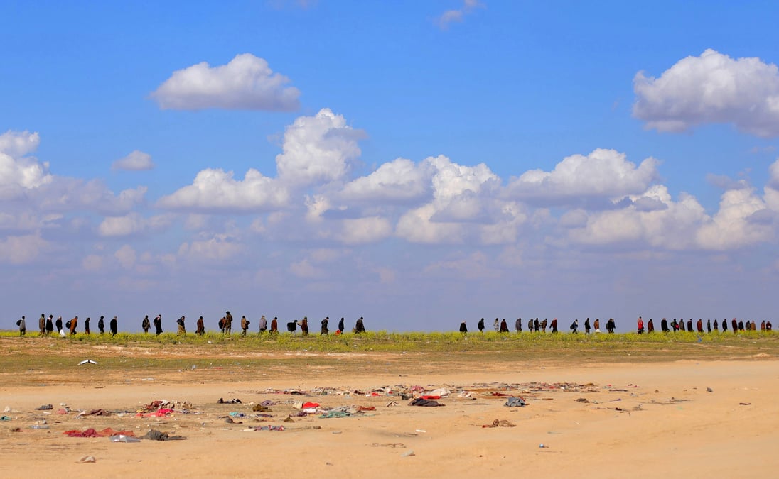 Syrie: selon les fds, 60.000 individus ont fui baghouz depuis janvier