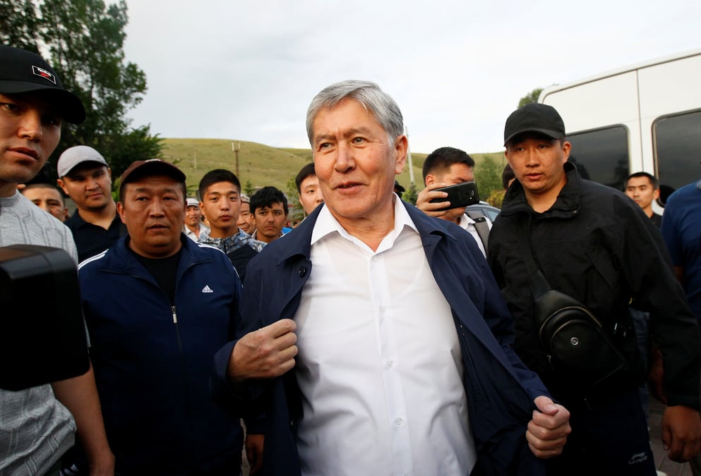 Arrestation mouvementee de l'ancien president du kirghizistan