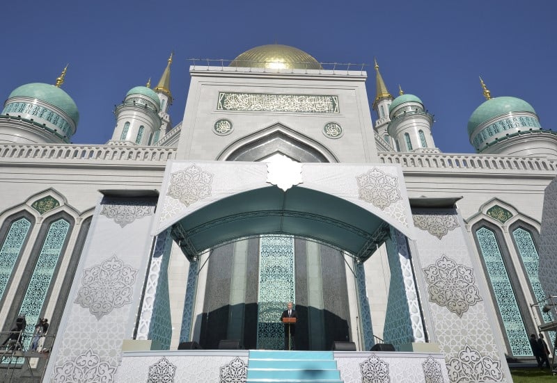 Inauguration de la nouvelle grande mosquee a moscou