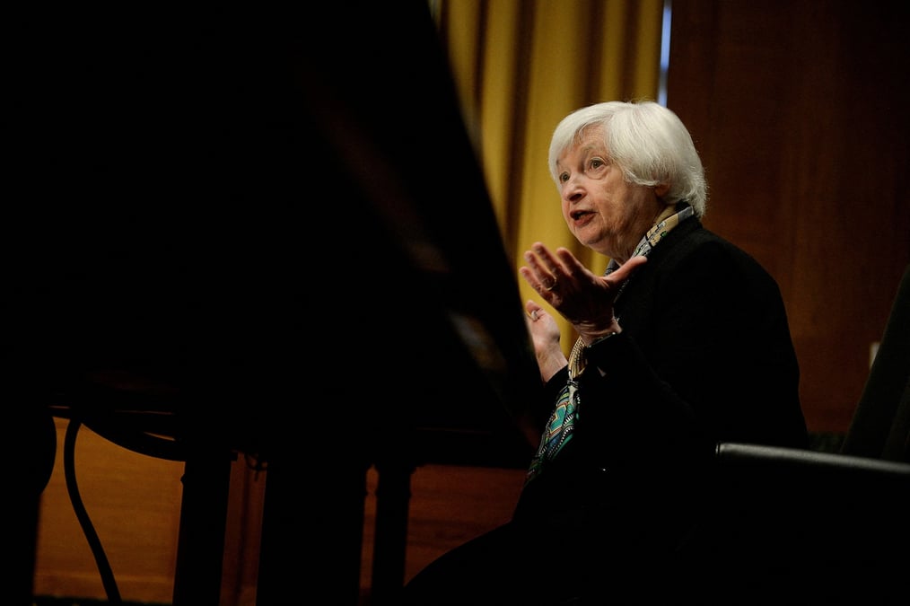 Photo de la secretaire au tresor janet yellen