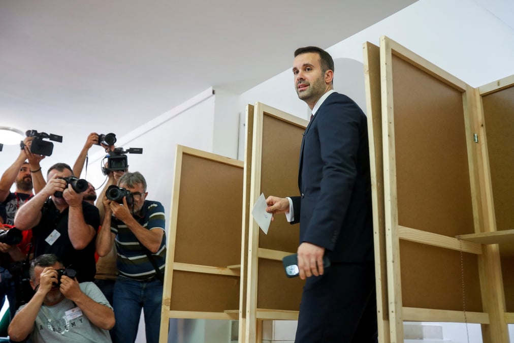 Montenegro holds a snap parliamentary election, in podgorica