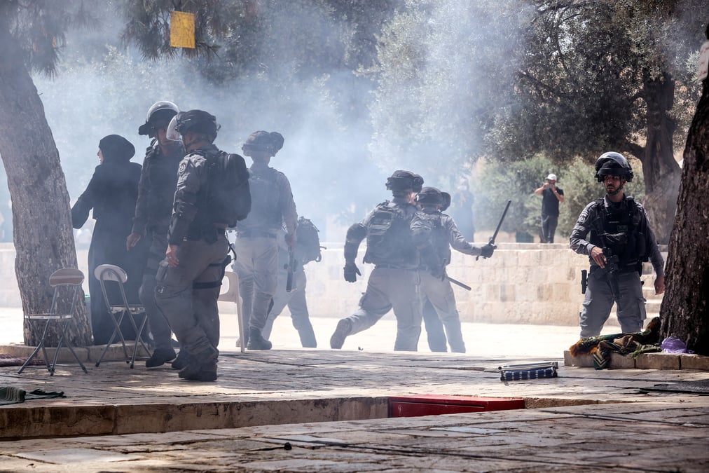 Des heurts sur le parvis de la mosquee d'al aqsa, a jerusalem