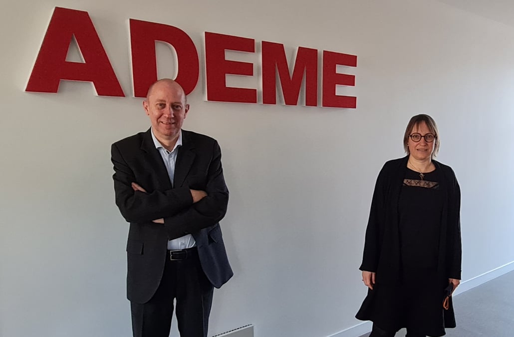 de gauche à droite : Jean-Luc Saublet, directeur délégué de l’Ademe BFC et Blandine Aubert, directrice régionale de l’Ademe.