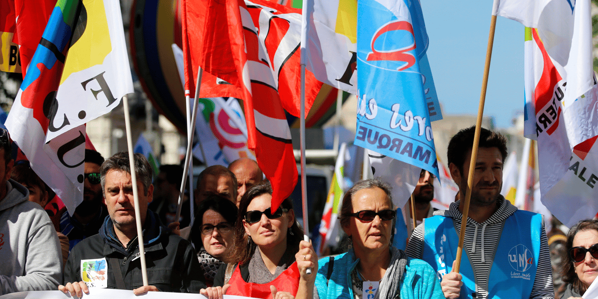 Les syndicats de fonctionnaires dans la rue contre le gouvernement