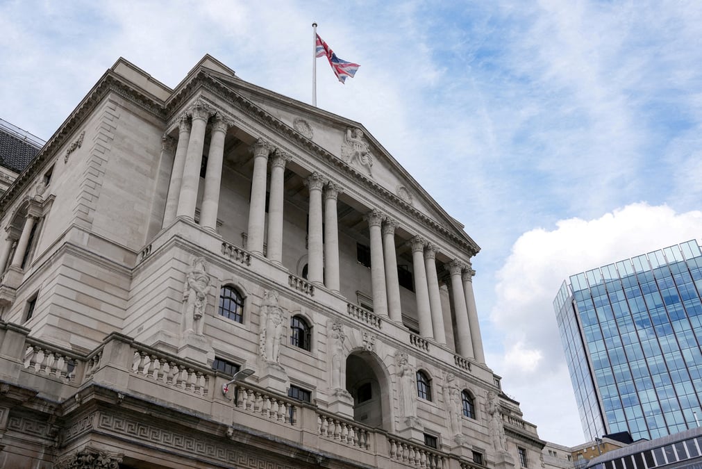 Photo d'archives du siege de la banque d'angleterre
