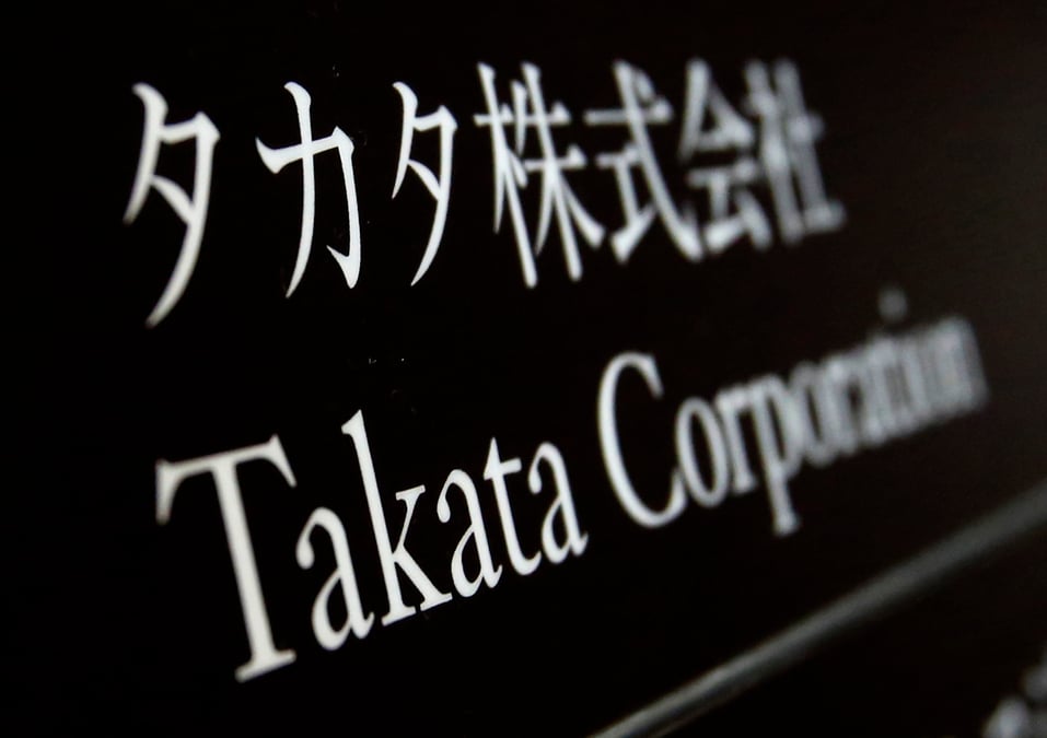 Le president de takata ecarte apres les rappels d'airbags