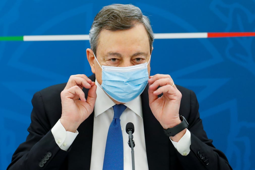Coronavirus: l'italie va assouplir les restrictions a partir du 26 avril, declare draghi