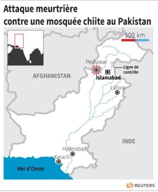 Attaque meurtriere contre une mosquee chiite au pakistan