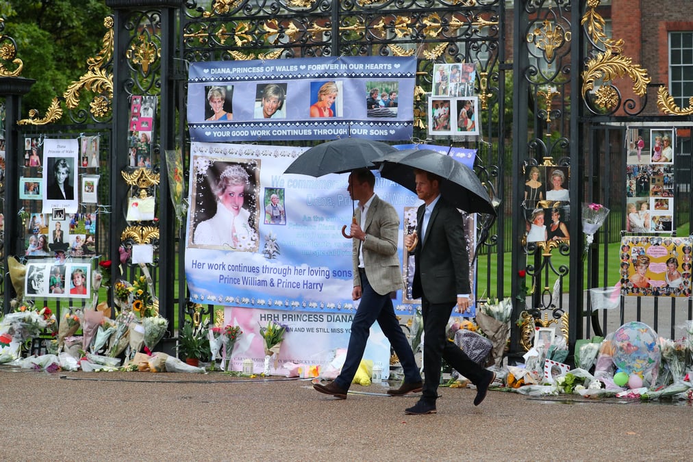 Les princes william et harry rendent hommage a diana