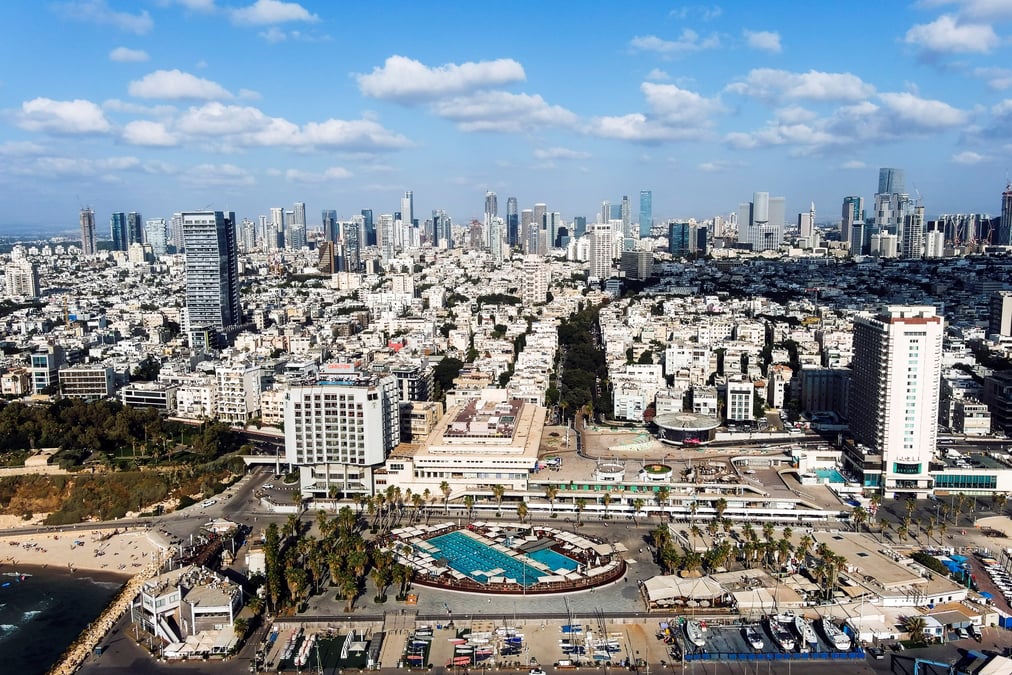 Vue generale d'une partie de tel aviv