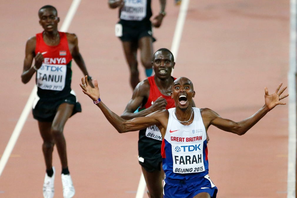 Mo farah sacre sur le 10 000m
