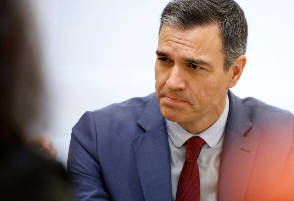 Photo du president du gouvernement espagnol pedro sanchez