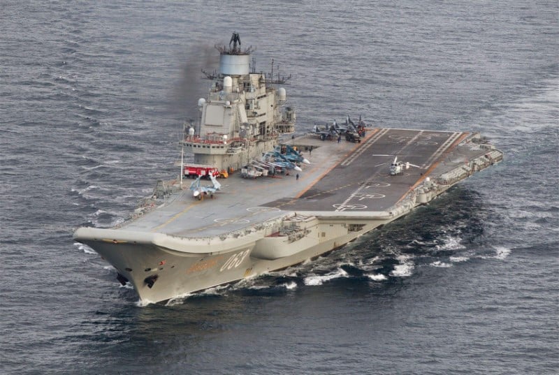 L'unique porte-avions russe endommage pendant des travaux