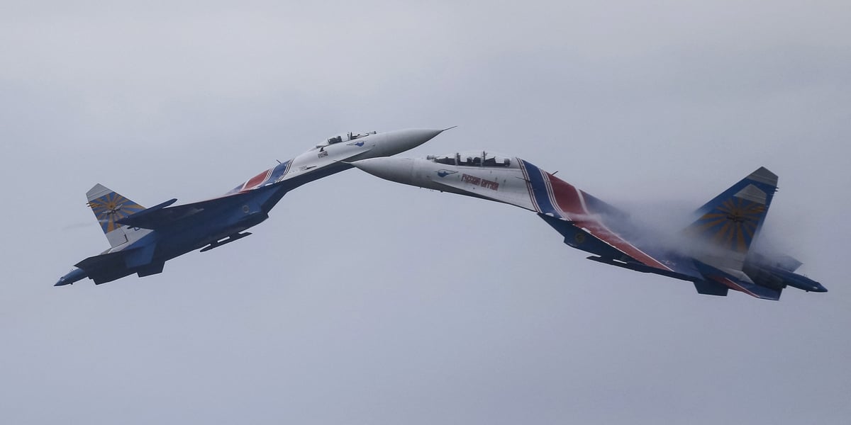 Des avions de chasse russe su-27