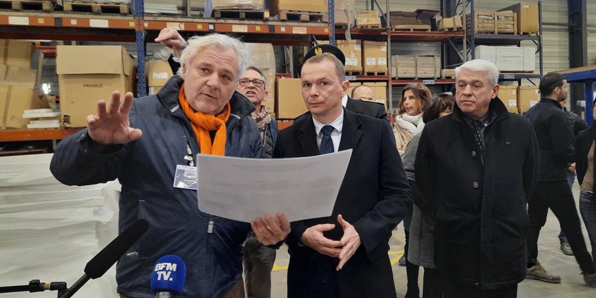 Le ministre du Travail Olivier Dussopt était en déplacement dans l'Hérault le 20 janvier 2023