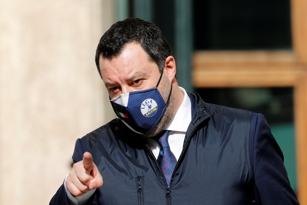 Italie: salvini n'exclut pas de soutenir draghi