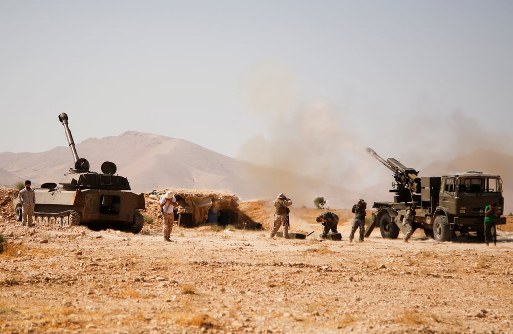 Le convoi d'elements de l'ei encore en zone gouvernementale syrienne