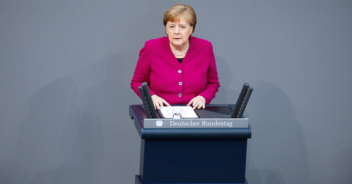 L'allemagne doit etre prete a contribuer davantage a l'ue, dit merkel