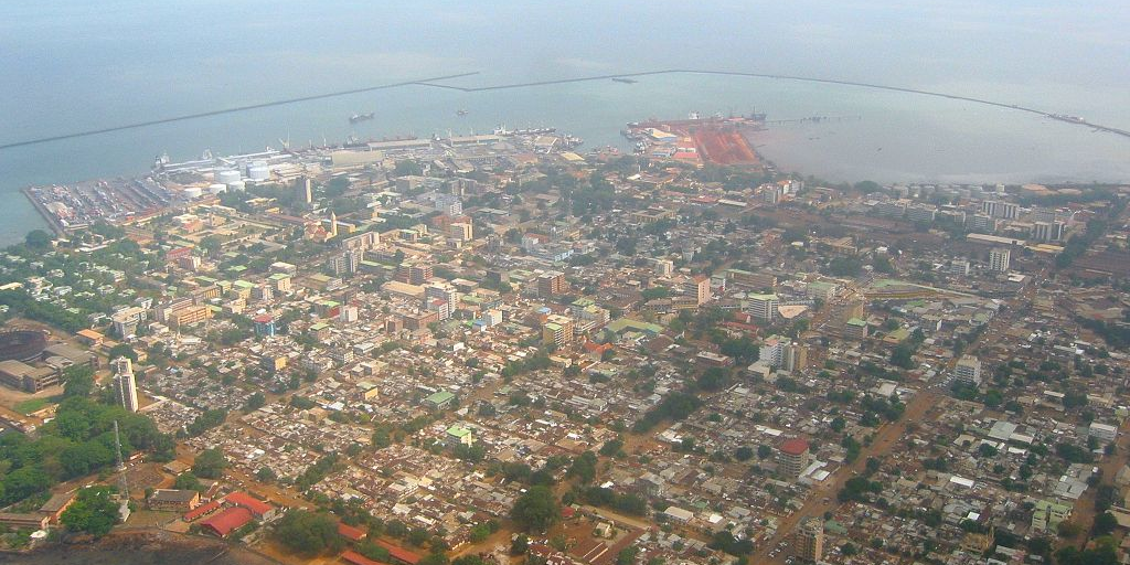 Conakry vue aerienne Guinée