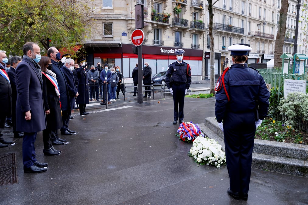 Six ans apres le 13-novembre, ceremonies d'hommage aux victimes