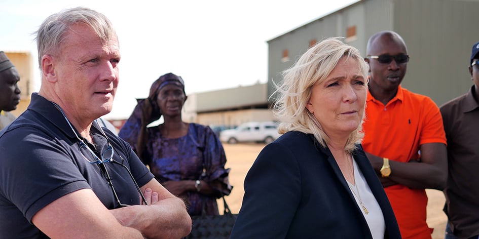 La députée du Pas-de-Calais et son mentor, au Sénégal, en janvier 2023.