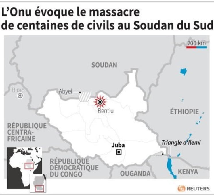 L'Onu évoque un massacre de centaines de civils au Soudan du Sud