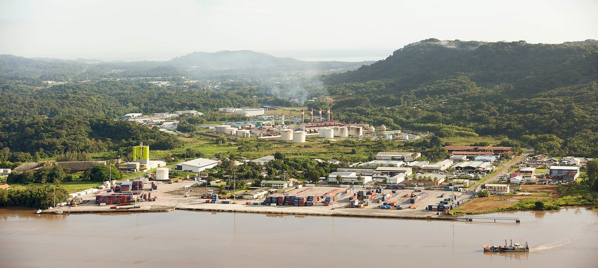 Guyane, Degrad des Cannes, centrale thermique
