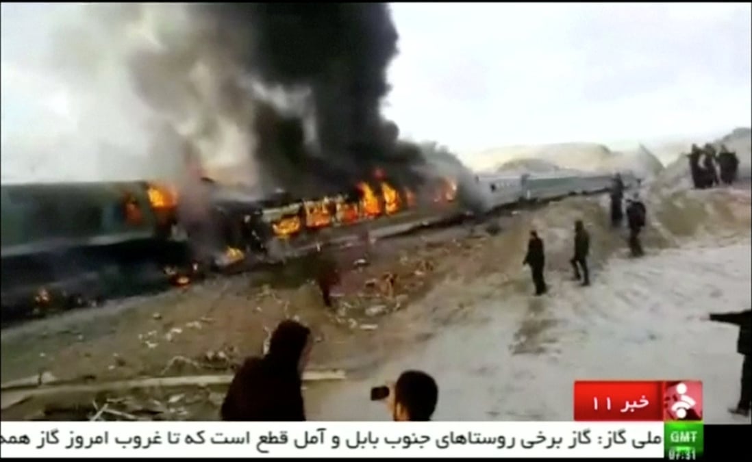 Un accident ferroviaire en iran fait au moins 15 morts
