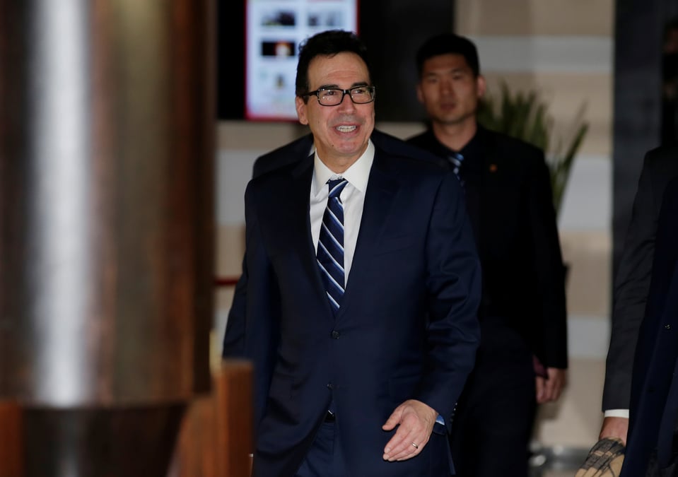 Les discussions usa-chine se passent bien, assure mnuchin