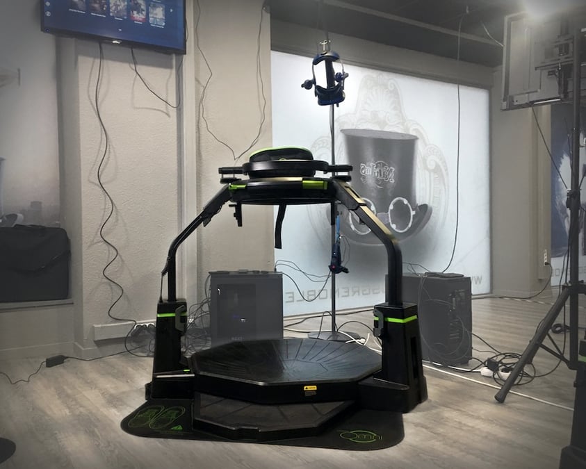 Le Nautilus propose plusieurs types d'expériences en réalité virtuelle alliant casques, lunettes, mais aussi simulateurs.
