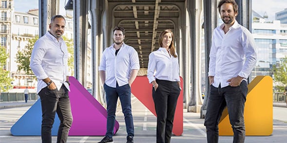 Les fondateurs d’Aive, Olivier Reynaud et Rudy Lellouche, sont épaulés par deux associés experts, Arnaud Briche et Marielle Postec.