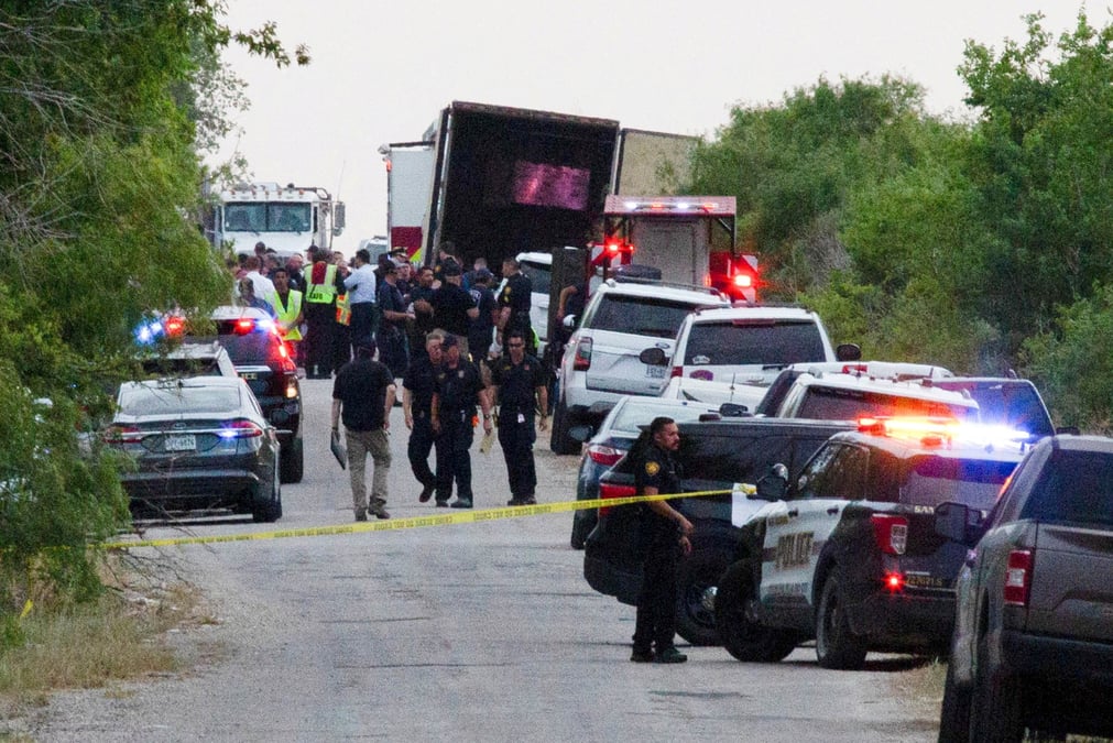 Etats-unis: plus de 40 migrants retrouves morts dans un camion au texas