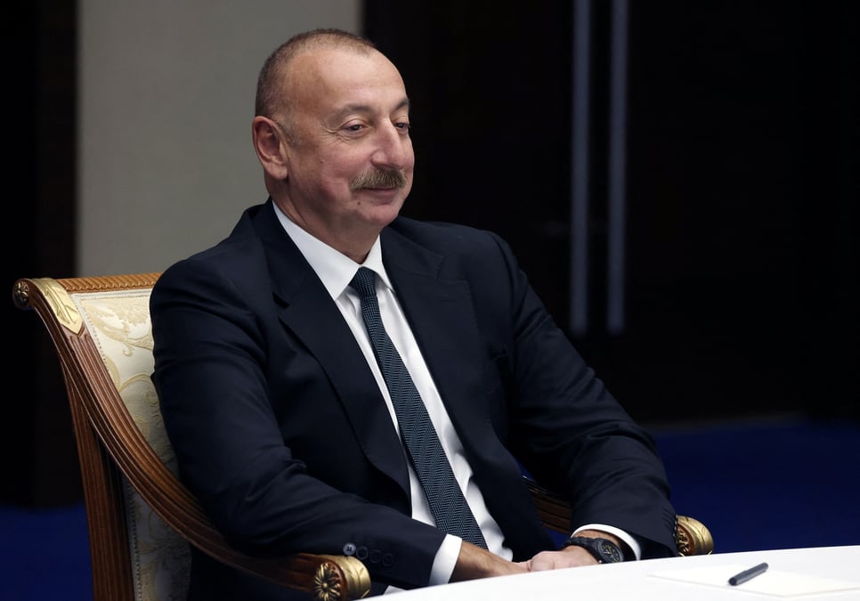 Photo du president azerbaidjanais, ilham aliev