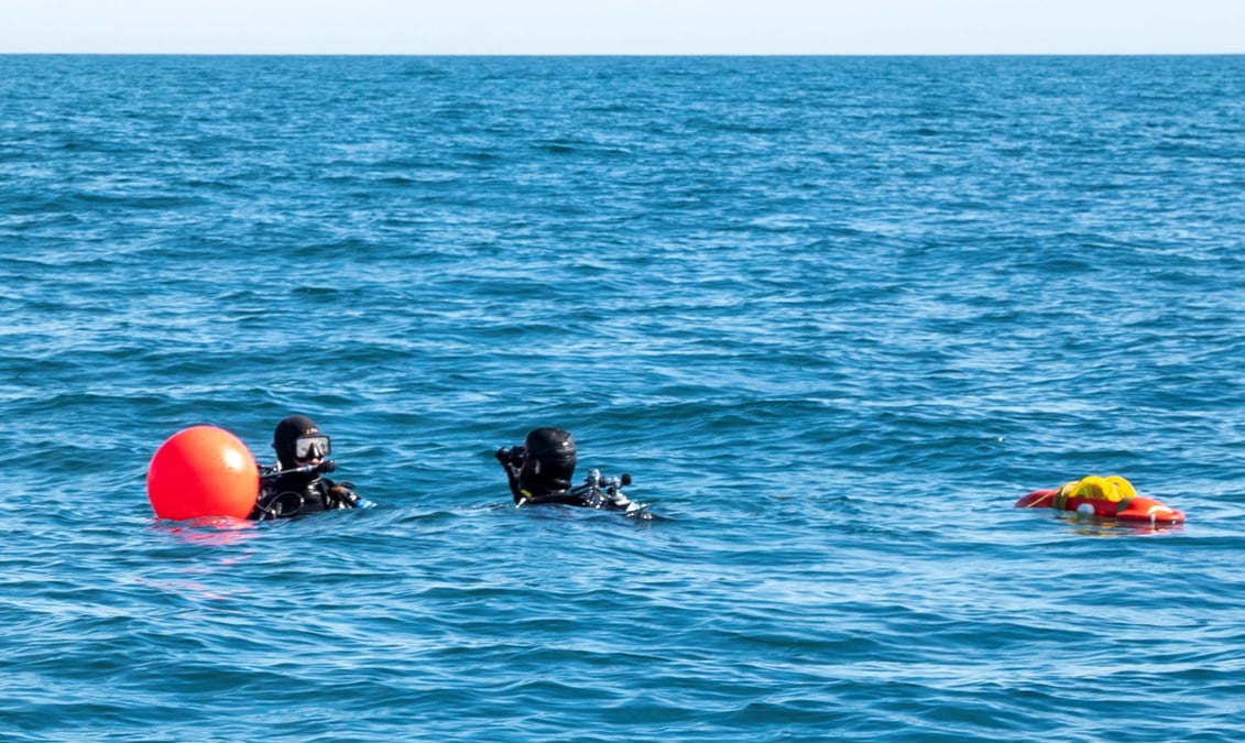 Les marins au large de la caroline du sud