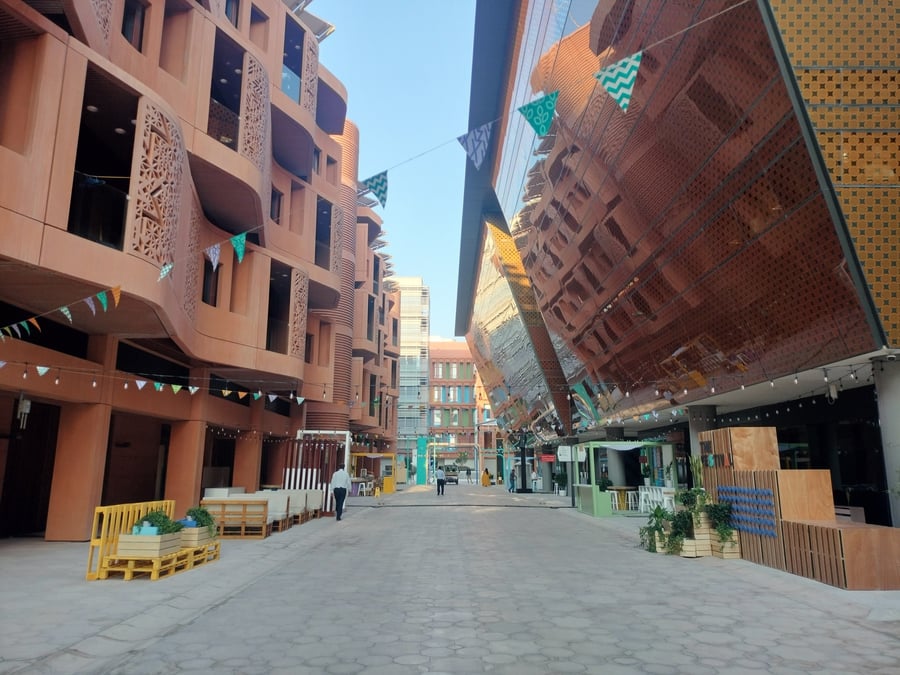 Le centre-ville de Masdar City