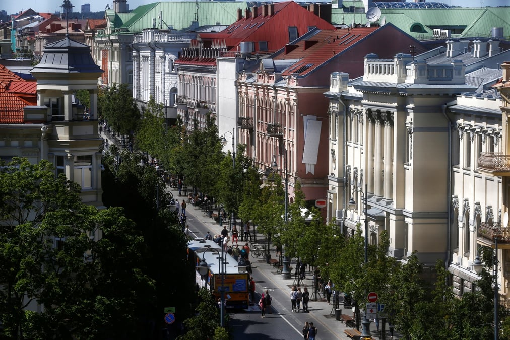 Vilnius, capitale de la Lituanie.