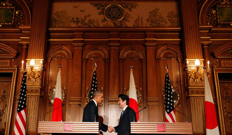 Abe salue un progrès historique entre le Japon et les Etats-Unis