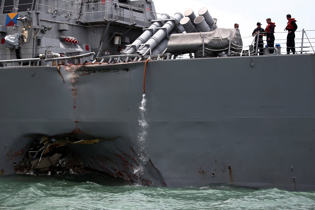 L'us navy a retrouve les restes des marins de l'uss john s. mccain
