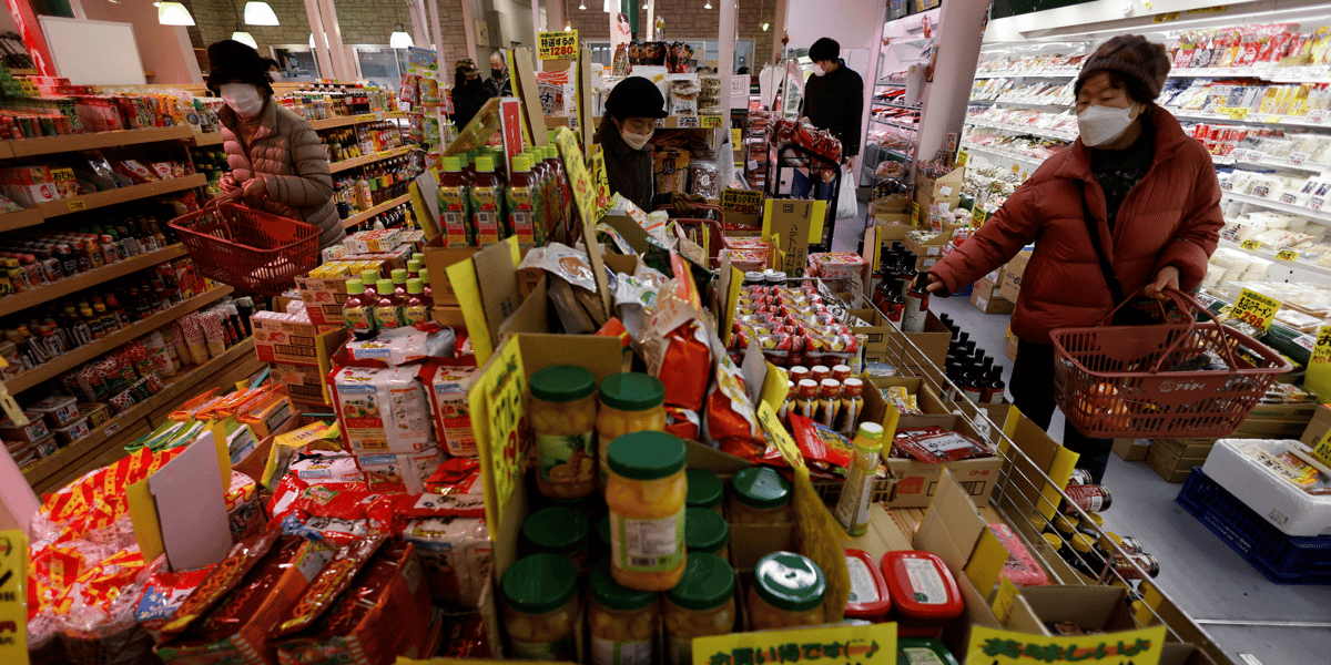 Les acheteurs a tokyo, au japon