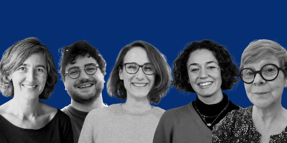 De gauche à droite, Marie Trellu-Kane, Mathieu Adenot, Claire Thoury, Maëlle Nizan et Hélène Lacassagne (*)