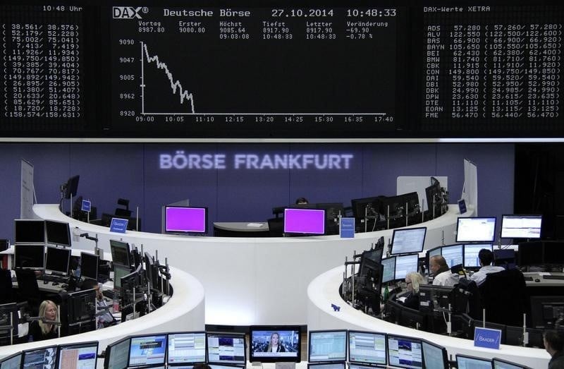Les Bourses européennes en baisse à la mi-séance