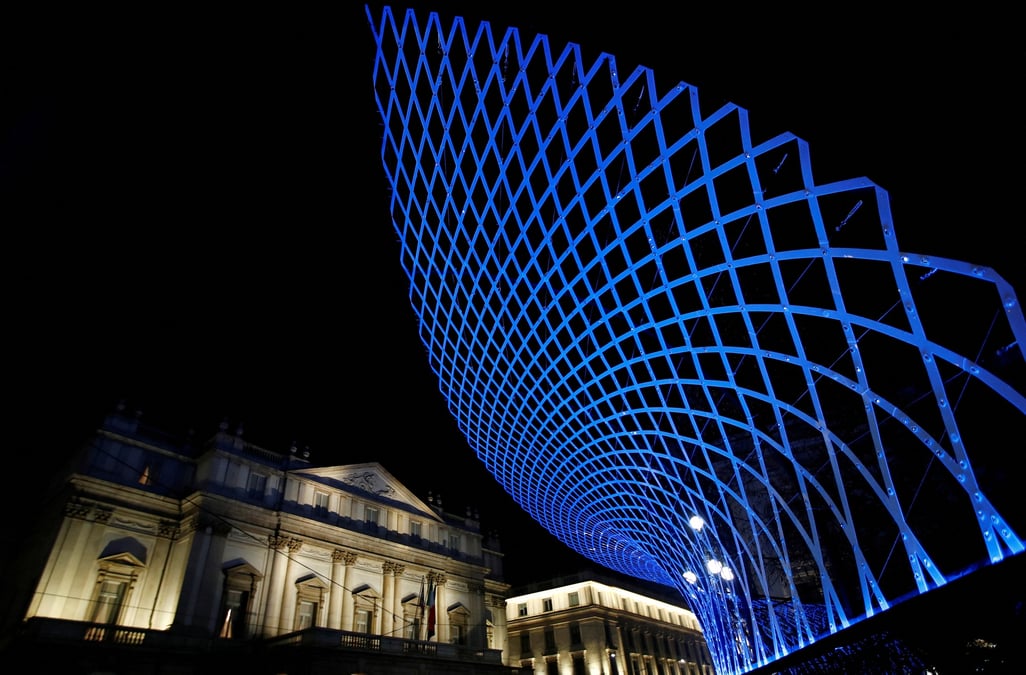 Photo d'archives du theatre de la scala de milan