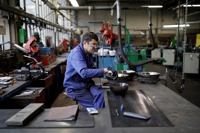 Dans l'industrie, la productivité a considérablement chuté.