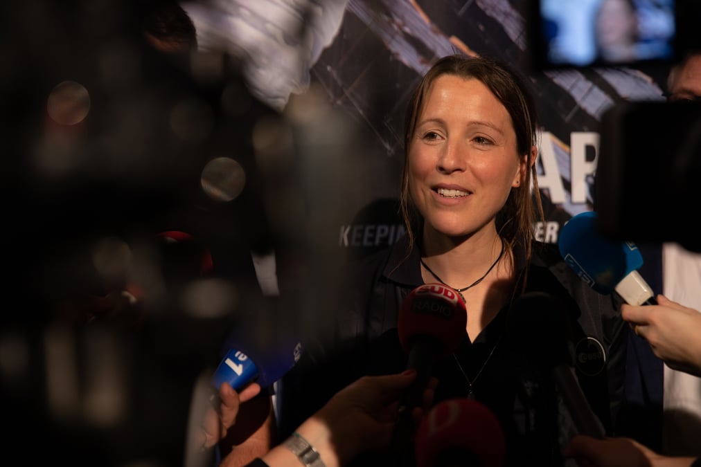 Sophie Adenot en 2023 à la Cité de l'espace à Toulouse.