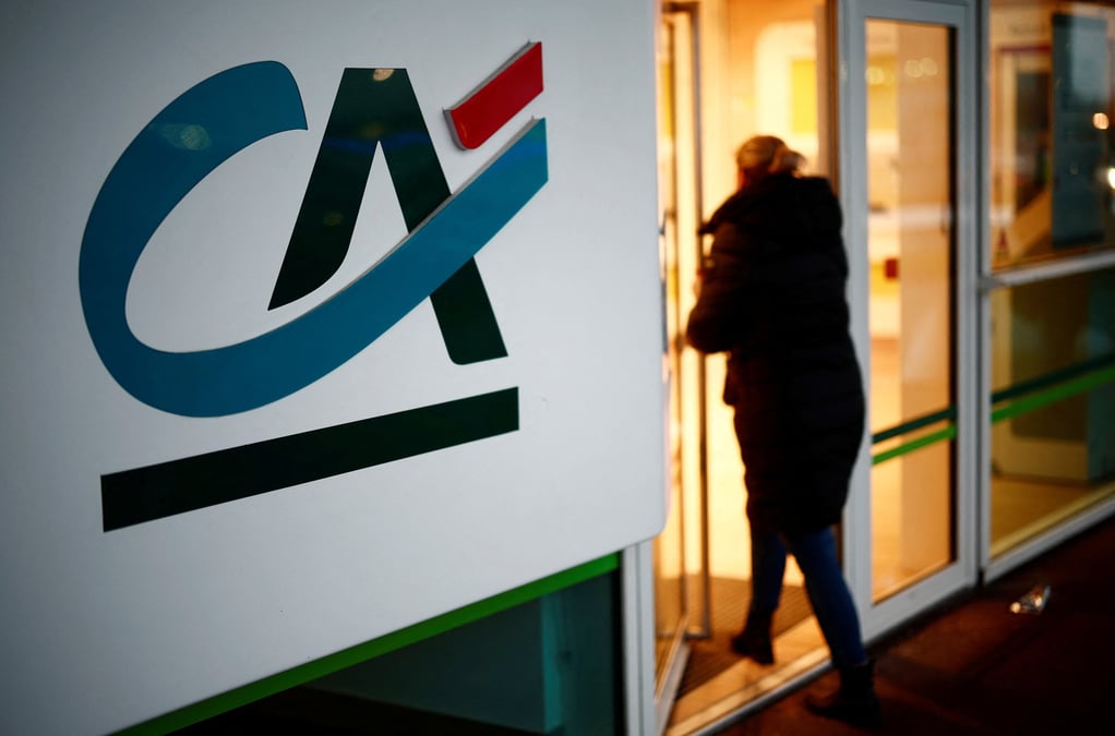 Le logo du credit agricole a nantes