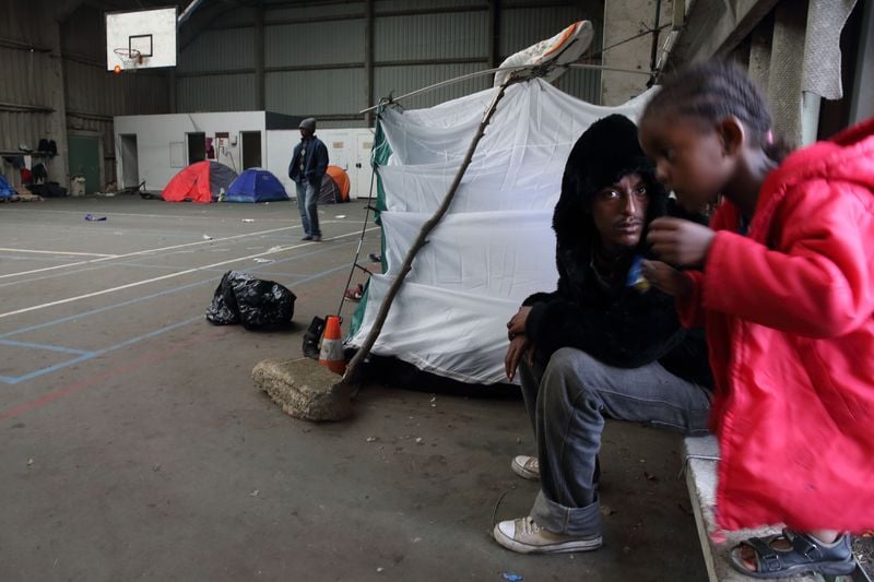 Manifestation contre les migrants à Calais