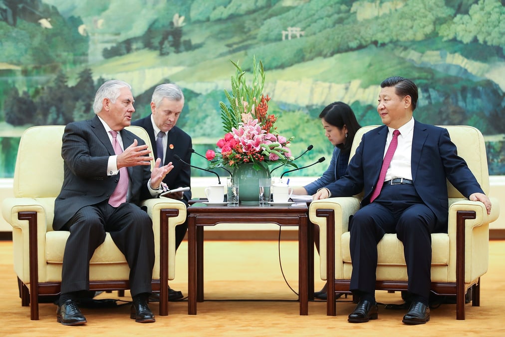 Tillerson en chine pour parler de la coree du nord