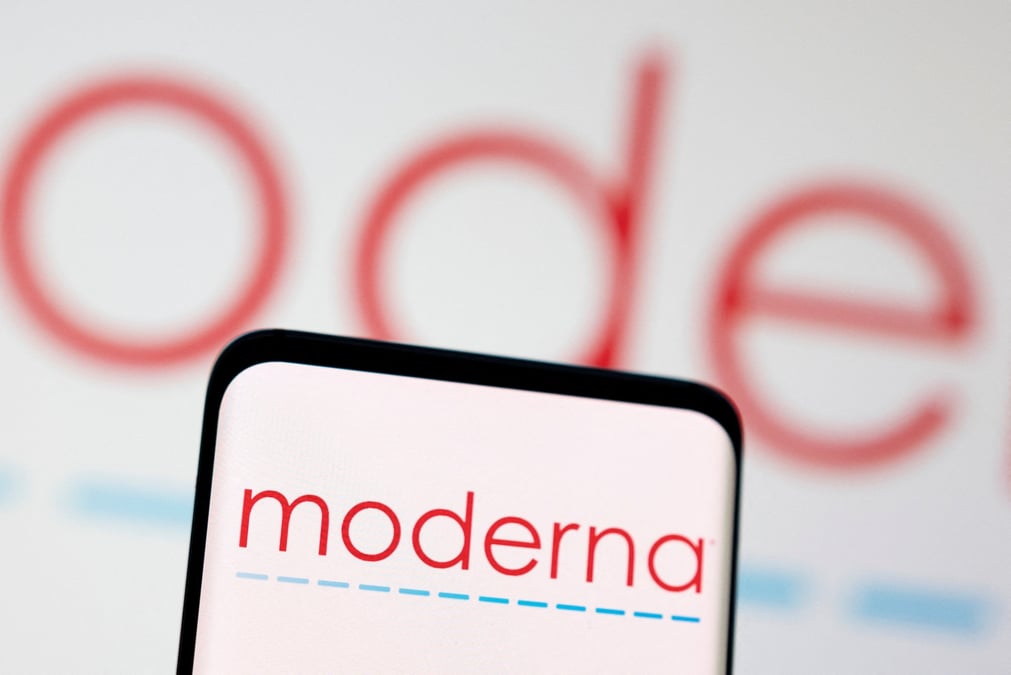 Photo d'archives: le logo de moderna