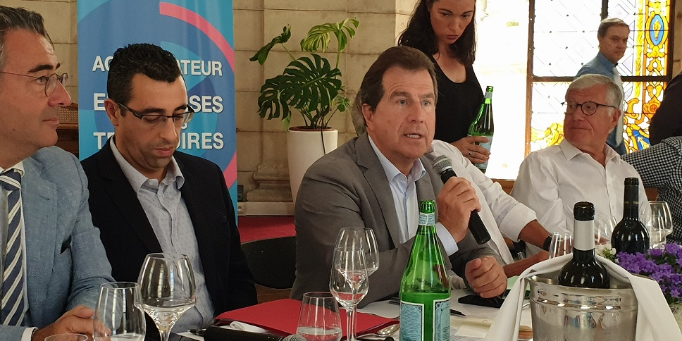 André Deljarry, aux côtés de Mohamed Afennich, nouveau directeur général de la CCI Hérault